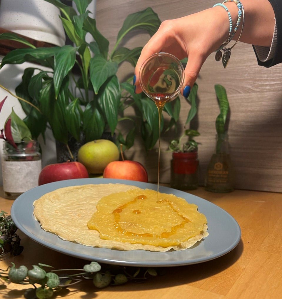 crepes al burro di mele